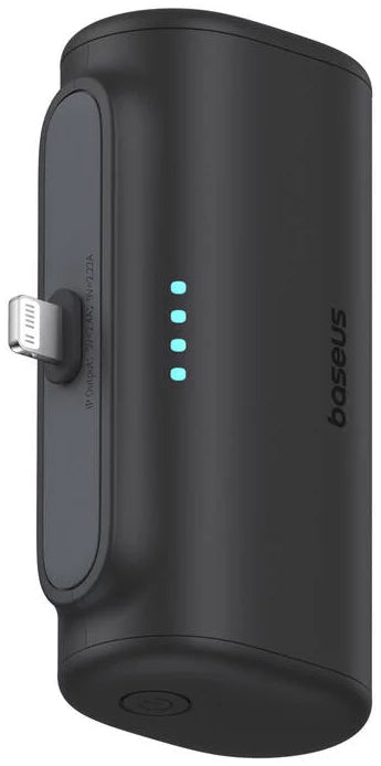 Spoljna baterija Baseus Compact, 5000mAh, 20W, PD, 1 x Lightning - 1 x USB-C, Crna P10068307113-00