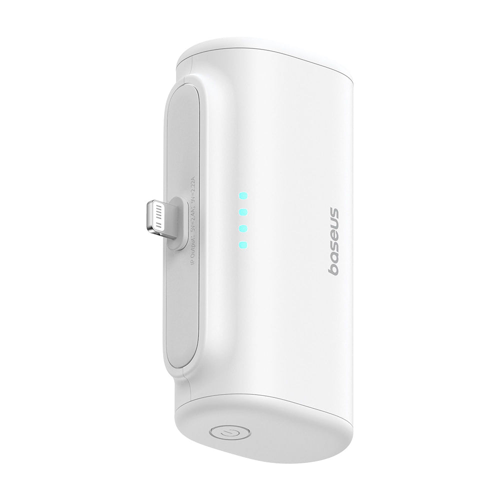 Spoljna baterija Baseus Compact, 5000mAh, 20W, PD, 1 x Lightning - 1 x USB-C, Bela P10068307213-00