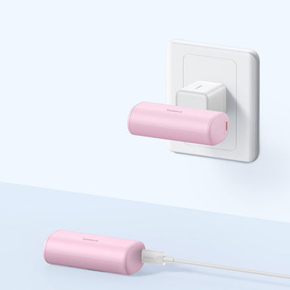 Eksterna baterija Baseus Compact, 5000mAh, 20W, PD, 2 x USB-C, Roze P10068306413-00