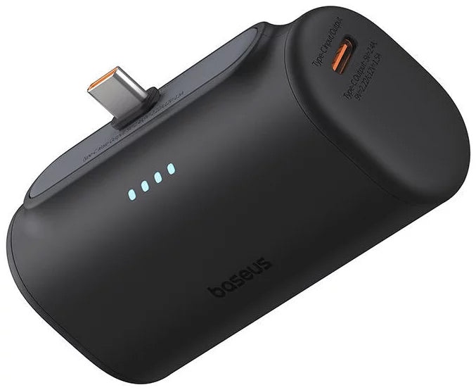 Baterija Eksterna Baseus Compact, 5000mAh, 20W, PD, 2 x USB-C, Crna P10068306113-00