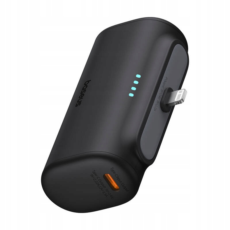 Spoljna baterija Baseus Compact, 5000mAh, 20W, PD, 1 x Lightning - 1 x USB-C, Crna P10068307113-00