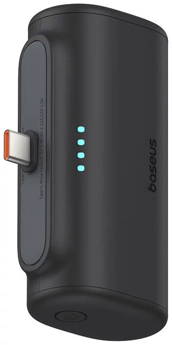 Baterija Eksterna Baseus Compact, 5000mAh, 20W, PD, 2 x USB-C, Crna P10068306113-00