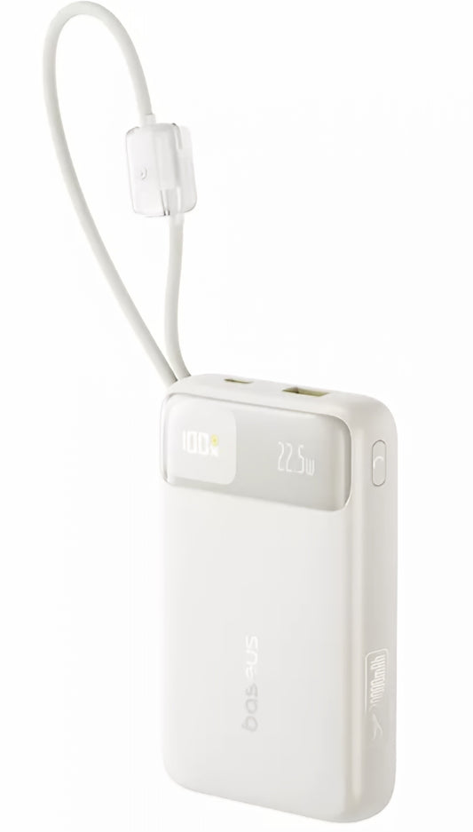 Eksterni punjač Baseus EnerFill FC11, 20000mAh, 22.5W, QC + PD, 1 x Lightning - 1 x USB-A - 2 x USB-C, Bež E0027S05