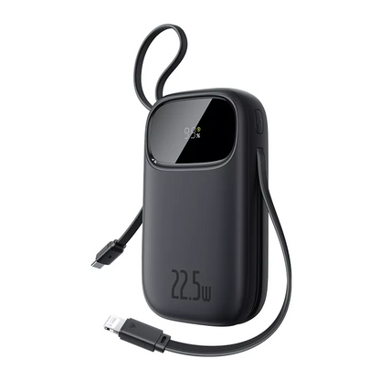 Eksterna baterija Baseus EnerFill FC31, 20000mAh, 22.5W, QC + PD, 1 x Lightning - 1 x USB-A - 2 x USB-C, Crna P10082107123-00