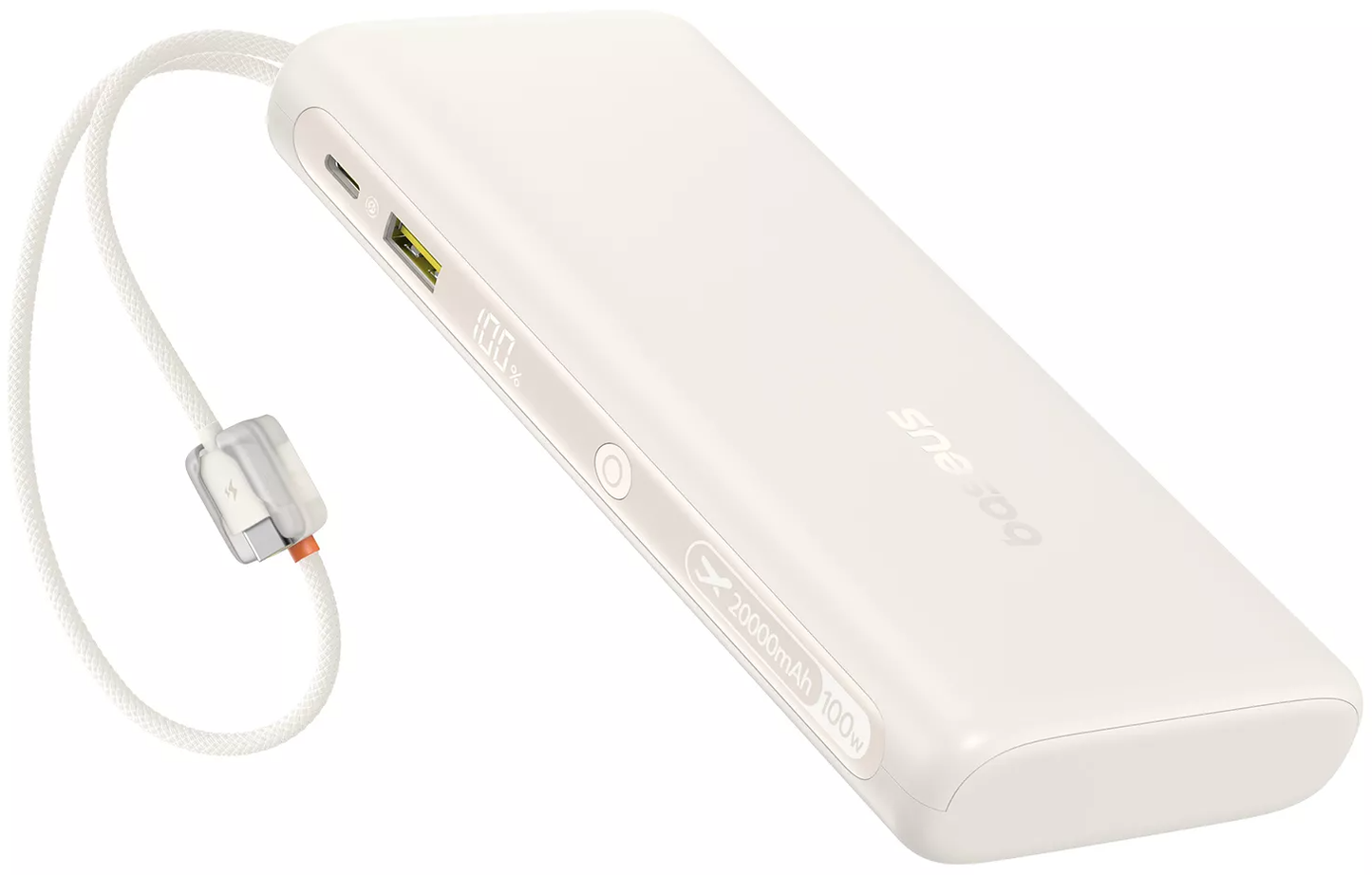 Eksterni punjač Baseus EnerFill FC41, 20000mAh, 100W, QC + PD, 1 x USB-A - 3 x USB-C, Bela E0028N04