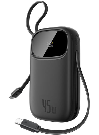 Eksterna baterija Baseus EnerFill FC31 Qpow 3, 10000mAh, 45W, QC + PD, 1 x USB-A - 3 x USB-C, Crna P10082102123-00