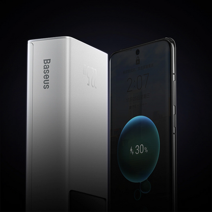 Eksterna baterija Baseus EnerFill FP41, 30000mAh, 22.5W, QC + PD, 1 x USB-C - 2 x USB-A, Bela