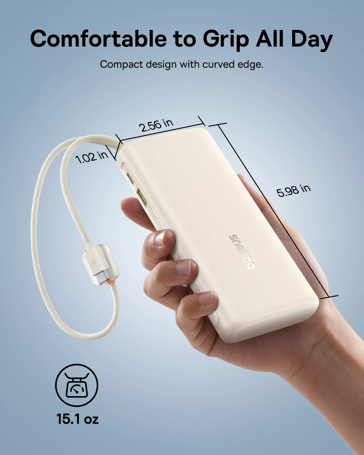 Eksterni punjač Baseus EnerFill FC41, 20000mAh, 100W, QC + PD, 1 x USB-A - 3 x USB-C, Bela E0028N04