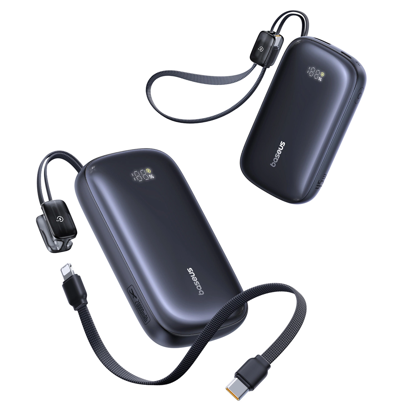 Spoljna baterija Baseus EnerFill FC21 QPow 3 Ultra, 20000mAh, 45W, QC + PD, 1 x USB-A - 1 x USB-C, Crna E0027P00