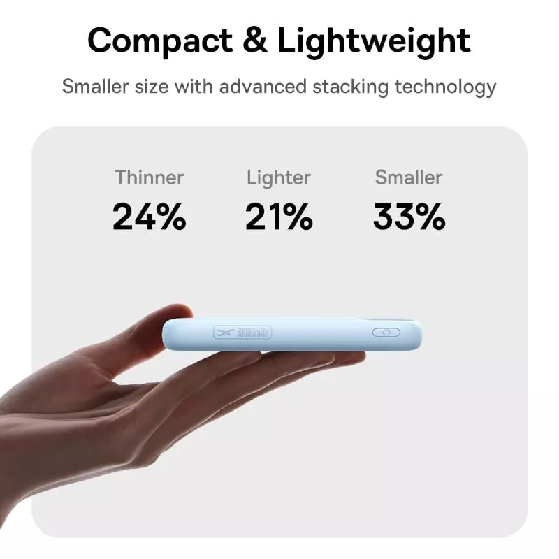 Eksterni punjač Baseus EnerFill FC11, 10000mAh, 22.5W, QC + PD, 1 x Lightning - 1 x USB-A - 2 x USB-C, Crna E0027R04