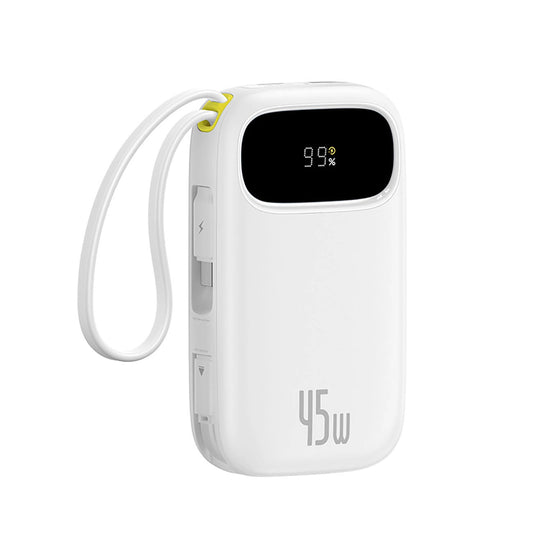 Spoljna baterija Baseus EnerFill FC31, 20000mAh, 45W, QC + PD, 1 x Lightning - 1 x USB-A - 2 x USB-C, Bela E0028D01