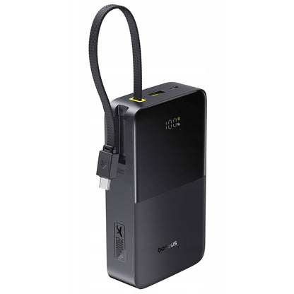 Spoljna baterija Baseus EnerFill Bipow2 Pro, 20000mAh, 22.5W, QC + PD, 1 x USB-A - 2 x USB-C, Crna E0027701