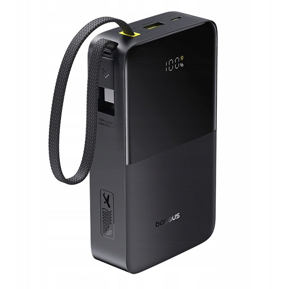 Spoljna baterija Baseus EnerFill Bipow2 Pro, 20000mAh, 22.5W, QC + PD, 1 x USB-A - 2 x USB-C, Crna E0027701