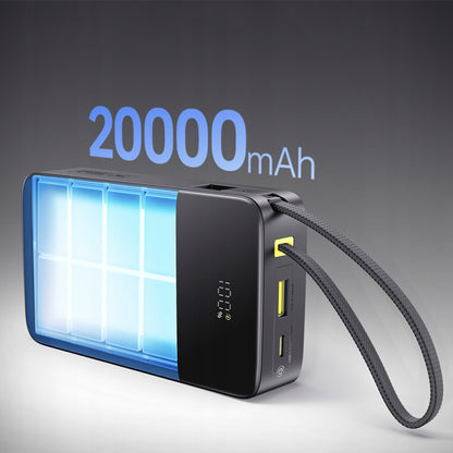 Spoljna baterija Baseus EnerFill Bipow2 Pro, 20000mAh, 22.5W, QC + PD, 1 x USB-A - 2 x USB-C, Crna E0027701
