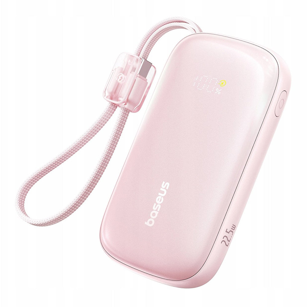 Spoljna baterija Baseus EnerFill FC21 Qpow 3 Ultra, 10000mAh, 22.5W, QC + PD, 1 x USB-A - 1 x USB-C, Roze E0027L02