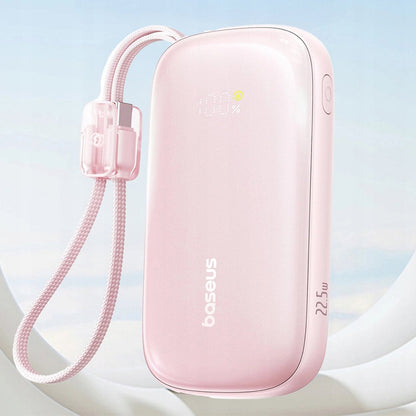 Spoljna baterija Baseus EnerFill FC21 Qpow 3 Ultra, 10000mAh, 22.5W, QC + PD, 1 x USB-A - 1 x USB-C, Roze E0027L02