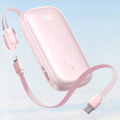 Spoljna baterija Baseus EnerFill FC21 Qpow 3 Ultra, 10000mAh, 22.5W, QC + PD, 1 x USB-A - 1 x USB-C, Roze E0027L02