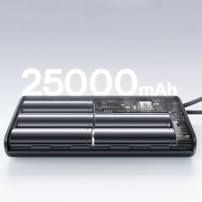 Eksterni punjač Baseus EnerFill FC41, 25000mAh, 145W, QC + PD, 1 x USB-A - 3 x USB-C, Crna E0028H03