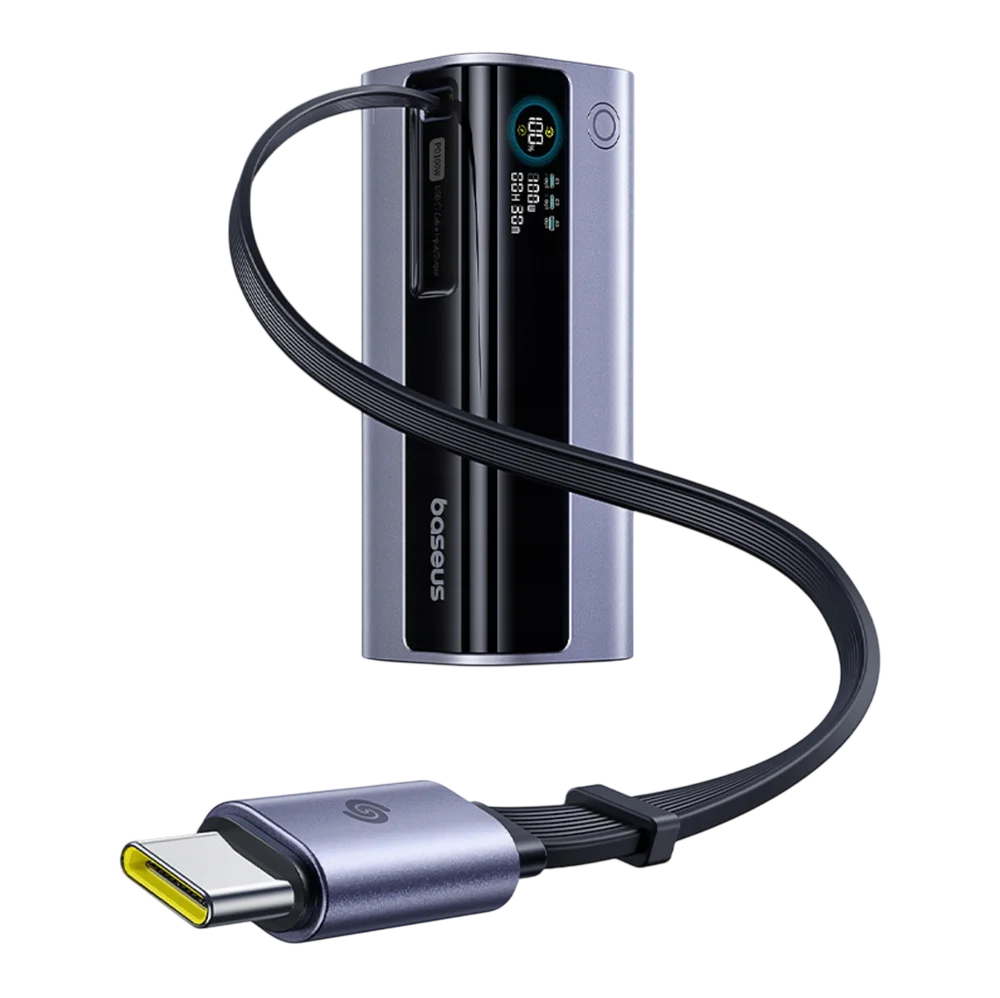 Spoljna baterija Baseus EnerGeek GR11, 10000mAh, 100W, QC + PD, 1 x USB-A - 2 x USB-C, Siva E0027A01