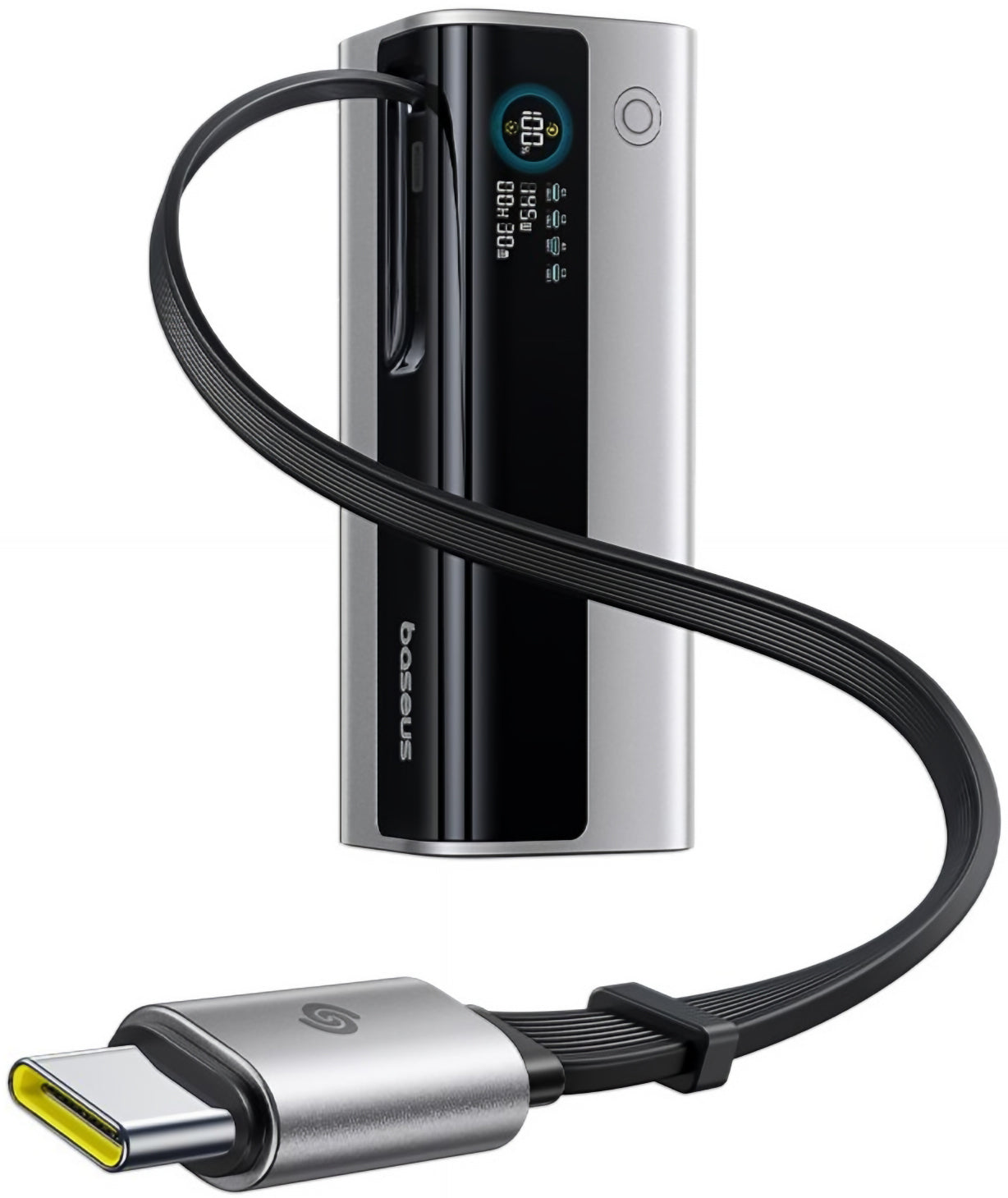 Eksterni punjač Baseus EnerGeek GR11, 20000mAh, 145W, QC + PD, 1 x USB-A - 3 x USB-C, Srebrna E0027B02