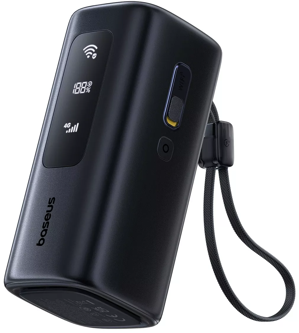 Eksterna baterija Baseus EnerGeek GX11, 20000mAh, 67W, QC + PD, 1 x USB-A - 2 x USB-C, Crna E0025701