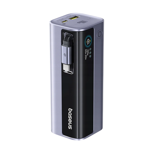 Spoljna baterija Baseus EnerGeek GR11, 10000mAh, 100W, QC + PD, 1 x USB-A - 2 x USB-C, Siva E0027A01