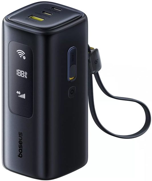 Eksterna baterija Baseus EnerGeek GX11, 20000mAh, 67W, QC + PD, 1 x USB-A - 2 x USB-C, Crna E0025701