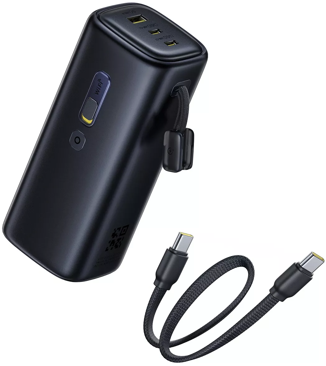 Eksterna baterija Baseus EnerGeek GX11, 20000mAh, 67W, QC + PD, 1 x USB-A - 2 x USB-C, Crna E0025701