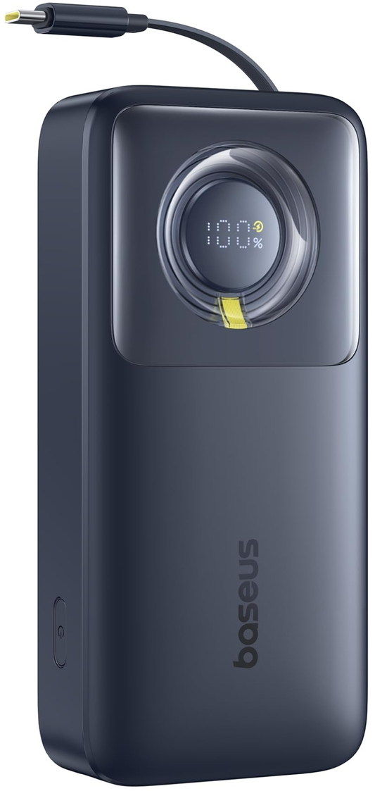 Eksterni punjač Baseus Free2Pull, 20000mAh, 65W, PD, 2 x USB-C, Crna, Refabrikovana P10073700123-00