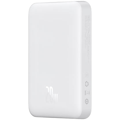 Spoljna baterija Baseus Magnetic Mini, 10000mAh, 20W, PD + FQI, 1 x USB-C, Bela P10059001223-00