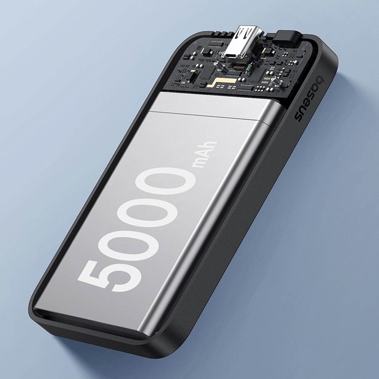 Spoljna Baterija Bežična Baseus Magnetic Mini, 5000mAh, 20W, PD + FQI, 1 x QI - 1 x USB-C, Crna P10022107113-00