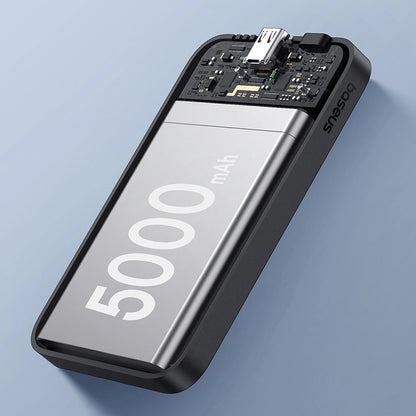 Spoljna Baterija Bežična Baseus Magnetic Mini, 5000mAh, 20W, PD + FQI, 1 x QI - 1 x USB-C, Crna P10022107113-00
