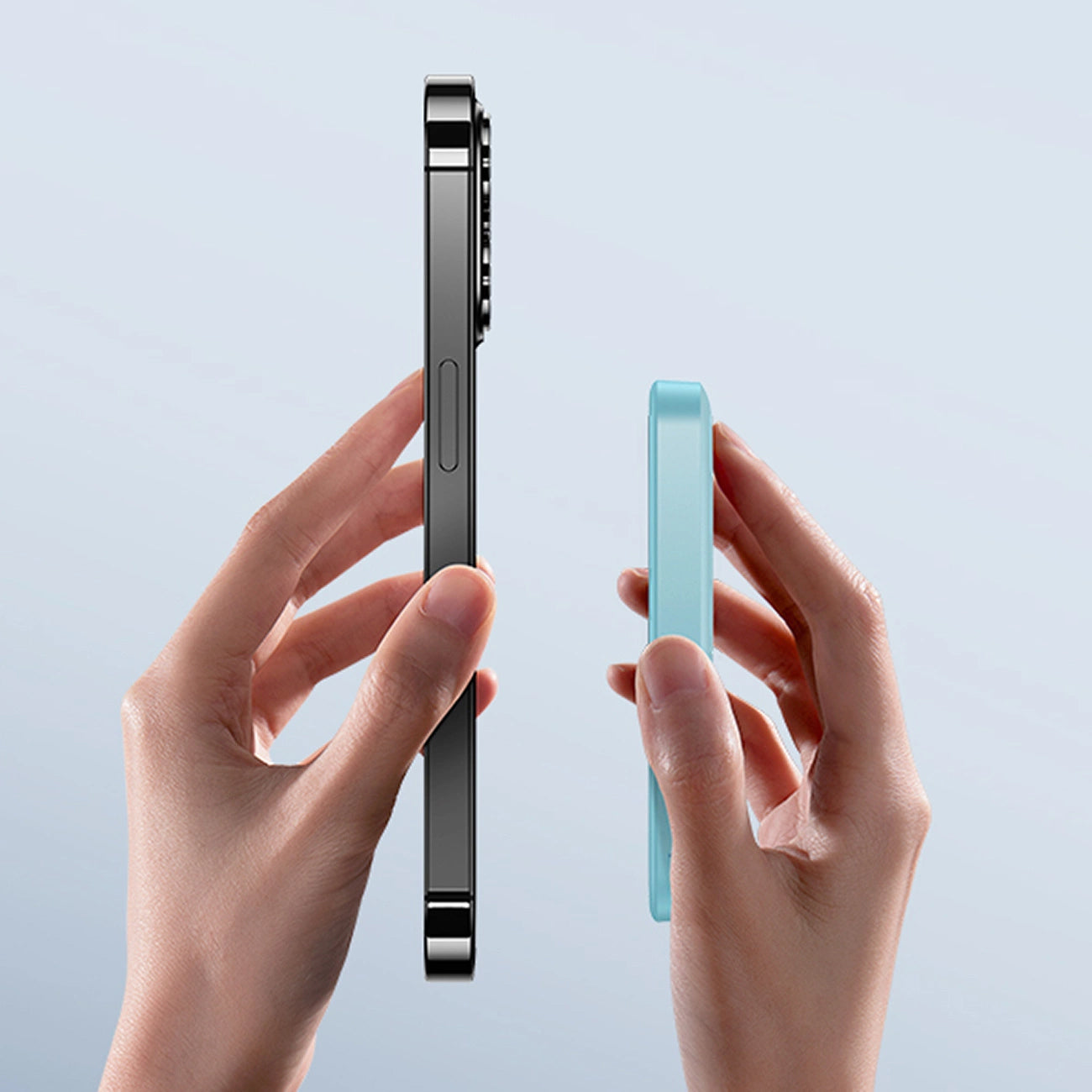 Spoljna Baterija Bežična Baseus Magnetic Mini, 5000mAh, 20W, PD + FQI, 1 x QI - 1 x USB-C, Plava P10022107313-00
