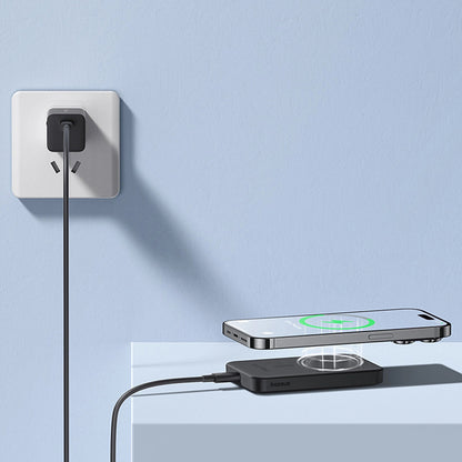 Spoljna Baterija Bežična Baseus Magnetic Mini, 5000mAh, 20W, PD + FQI, 1 x QI - 1 x USB-C, Crna P10022107113-00