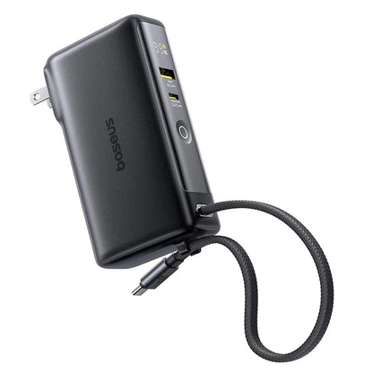 Spoljna baterija Baseus Nomos NT11 Omni US, 10000mAh, 67W, QC + PD, 1 x USB-A - 2 x USB-C, Crna P10078807123-00