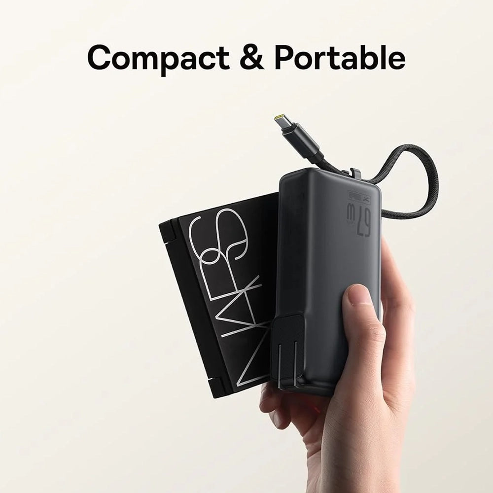 Spoljna baterija Baseus Nomos NT11 Omni US, 10000mAh, 67W, QC + PD, 1 x USB-A - 2 x USB-C, Crna P10078807123-00