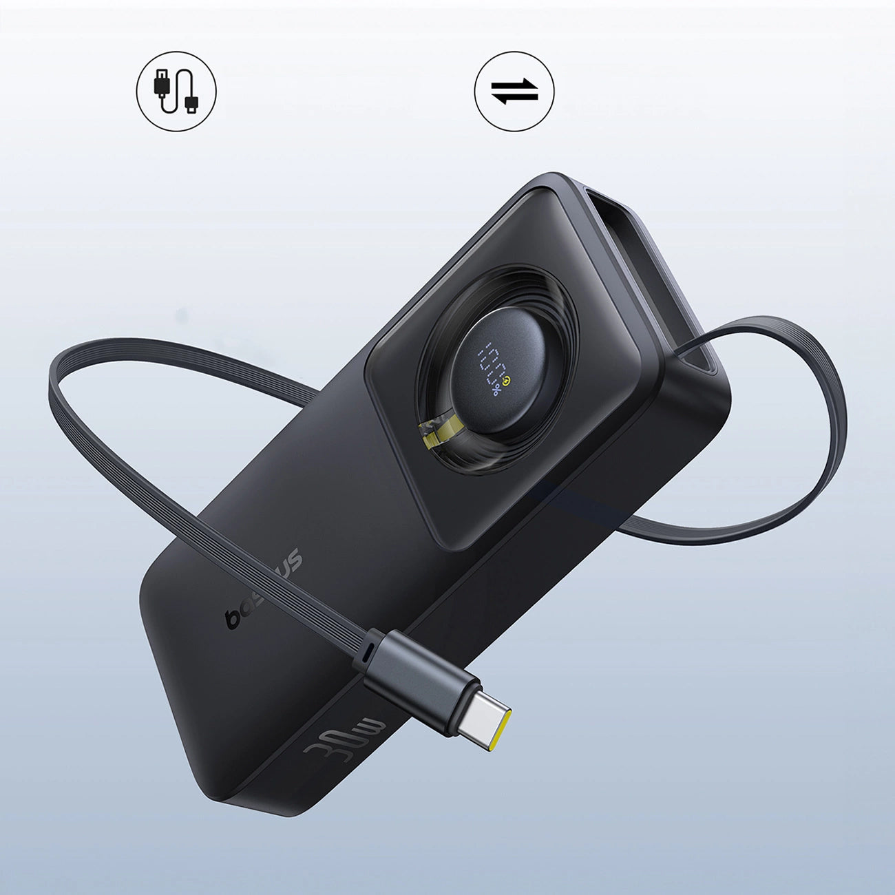Spoljna baterija Baseus OS Free2Pull, 10000mAh, 30W, PD, 2 x USB-C, Crna P10073701123-00