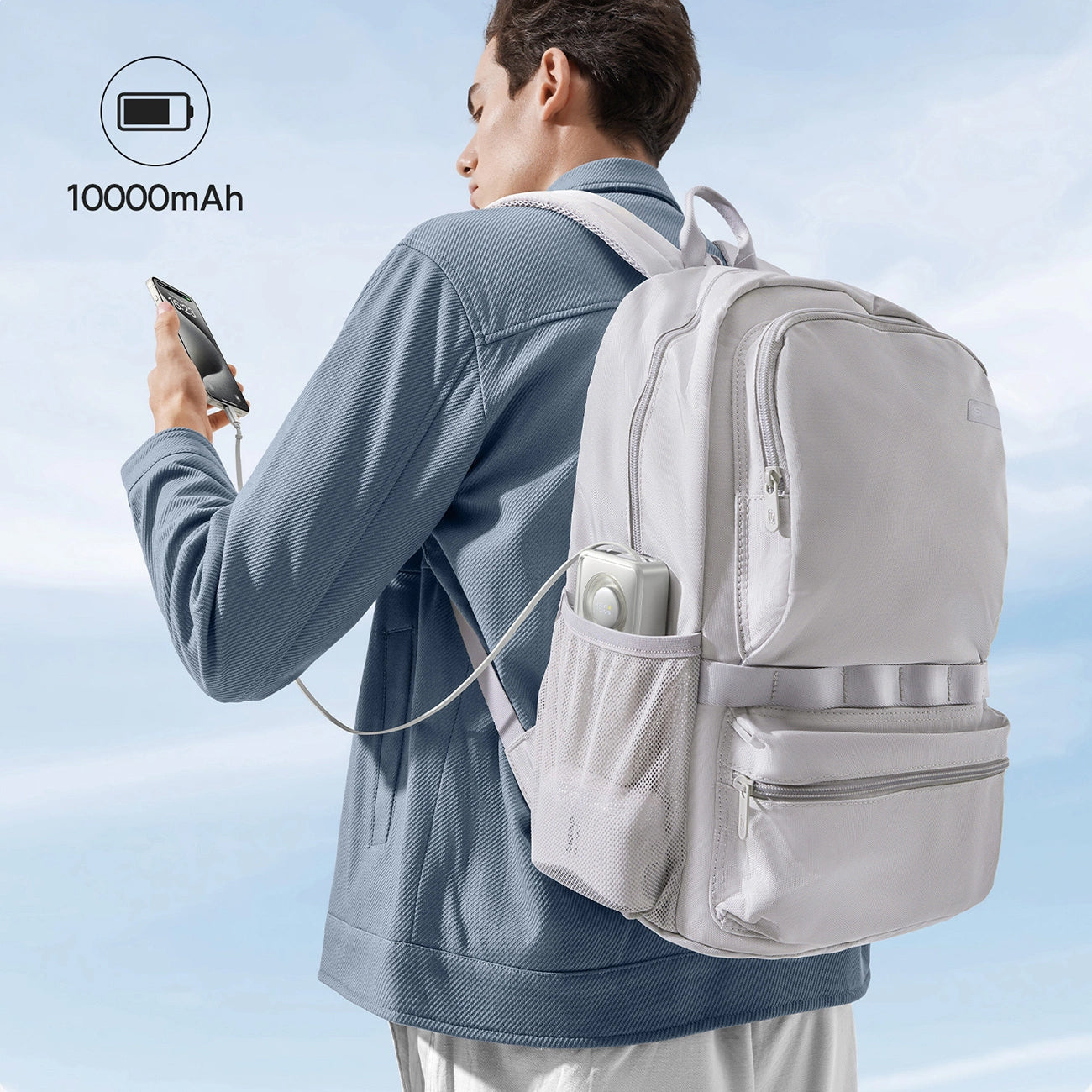 Spoljna baterija Baseus OS Free2Pull, 10000mAh, 30W, PD, 2 x USB-C, Siva P10073701843-00