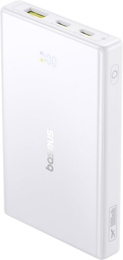 Spoljna baterija Baseus PicoGo, 10000mAh, 20W, QC + PD, 1 x USB-A - 2 x USB-C, Bela P10076801213-00