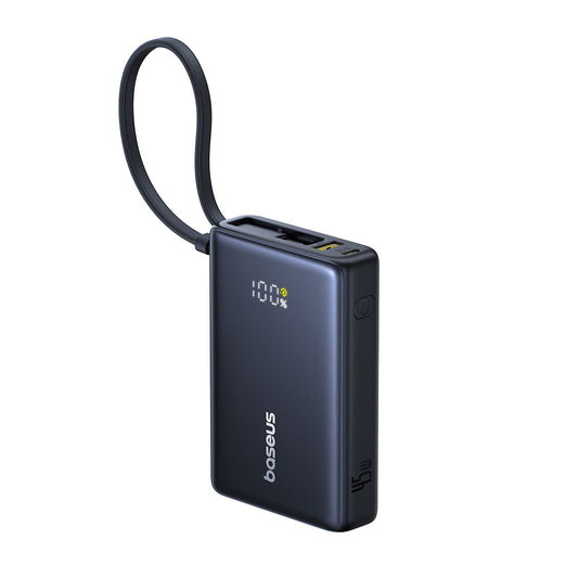 Spoljna baterija Baseus PicoGo, 10000mAh, 45W, QC + PD, 1 x USB-A - 2 x USB-C, Crna P10076803123-00