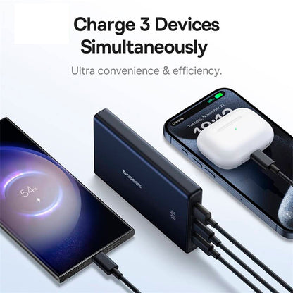 Spoljna baterija Baseus PicoGo, 10000mAh, 20W, QC + PD, 1 x USB-A - 2 x USB-C, Crna P10076801123-00