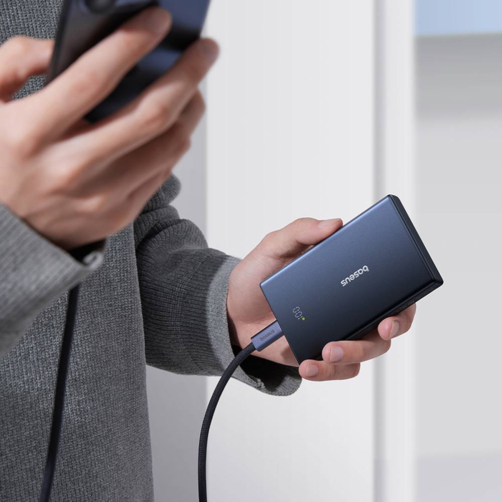 Spoljna baterija Baseus PicoGo, 10000mAh, 20W, QC + PD, 1 x USB-A - 2 x USB-C, Crna P10076801123-00
