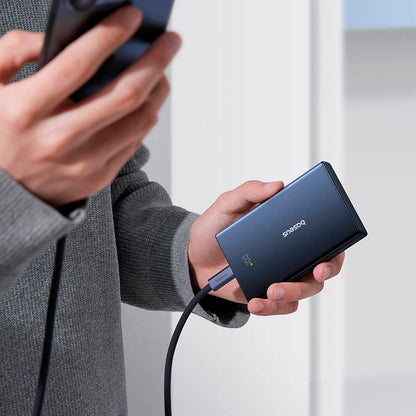 Spoljna baterija Baseus PicoGo, 10000mAh, 20W, QC + PD, 1 x USB-A - 2 x USB-C, Crna P10076801123-00