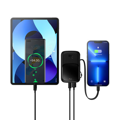 Eksterna baterija Baseus Qpow Pro, 20000mAh, 20W, QC + PD, 1 x Lightning - 1 x USB-A - 1 x USB-C, Crna PPQD040001