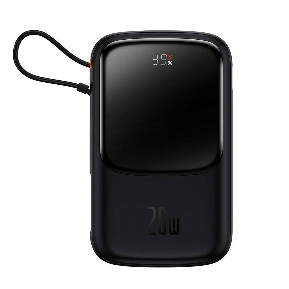 Eksterna baterija Baseus Qpow Pro, 20000mAh, 20W, QC + PD, 1 x Lightning - 1 x USB-A - 1 x USB-C, Crna PPQD040001