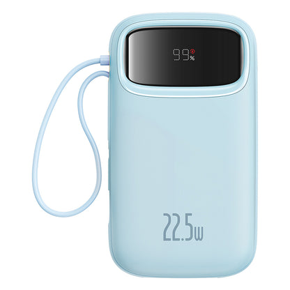 Spoljna baterija Baseus Qpow Pro+, 10000mAh, 22.5W, QC + PD, 1 x Lightning - 1 x USB-A - 2 x USB-C, Plava P10055003313-00