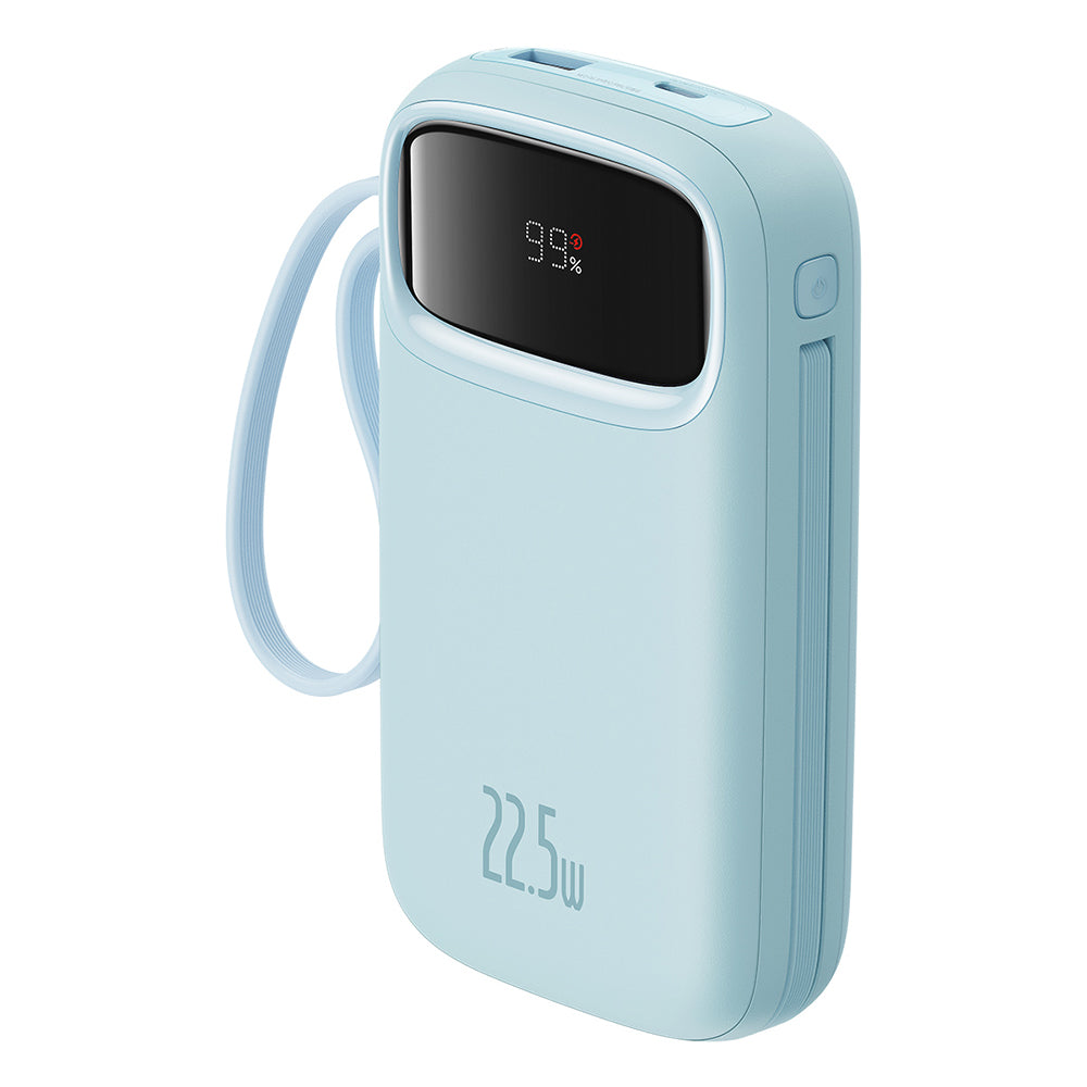 Spoljna baterija Baseus Qpow Pro+, 10000mAh, 22.5W, QC + PD, 1 x Lightning - 1 x USB-A - 2 x USB-C, Plava P10055003313-00