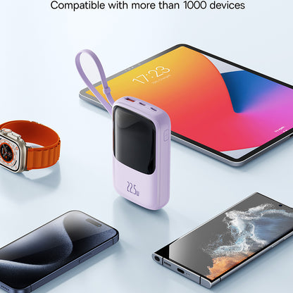 Spoljna baterija Baseus Qpow Pro+, 10000mAh, 22.5W, QC + PD, 1 x USB-A - 2 x USB-C, Ljubičasta P10067101513-00