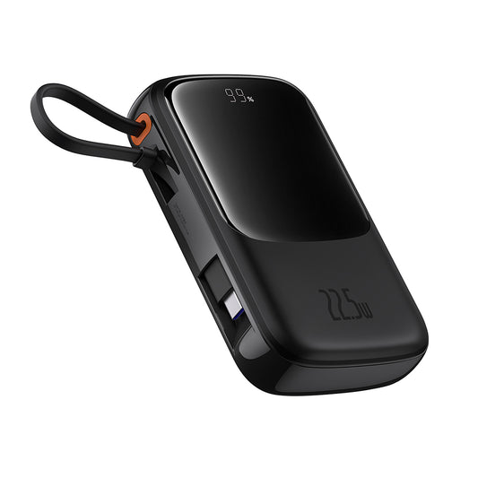 Spoljna baterija Baseus Qpow Pro+, 10000mAh, 22.5W, QC + PD, 1 x USB-A - 2 x USB-C, Crna P10067101113-00