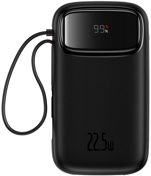 Eksterna baterija Baseus Qpow2, 10000mAh, 22.5W, QC + PD, 1 x Lightning - 1 x USB-A - 2 x USB-C, Crna P10055003113-00